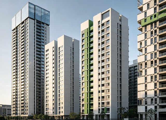 High-rise residential buildings, resettlement housing, affordable housing and prefabricated buildings