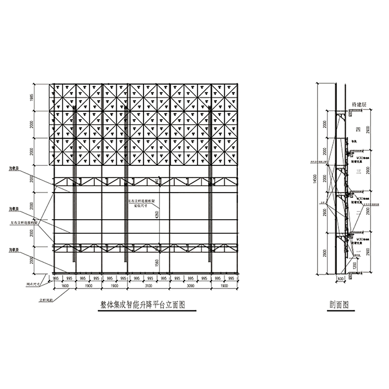 Attached Lifting Scaffolding | Integrated Intelligent Climbing Scaffolding